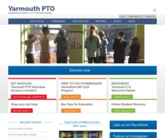 Yarmouthpto.org(Supporting Grades K) Screenshot