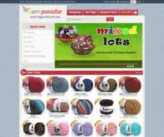 Yarn-Paradise.com(Yarn Paradise) Screenshot
