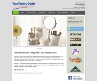 Yarnfactoryoutlet.com(Your Inspiration Store) Screenshot