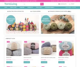 Yarnliving.com(Køb garn billigt online) Screenshot