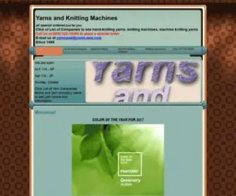 Yarns-AND.com(Yarns and Knitting Machines for sale) Screenshot