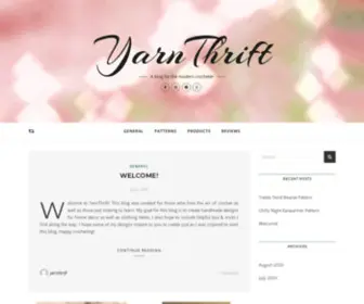Yarnthrift.com(A blog for the modern crocheter) Screenshot