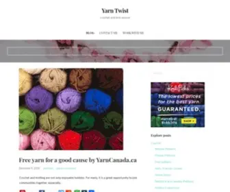 Yarntwist.com(Crochet and knit source) Screenshot