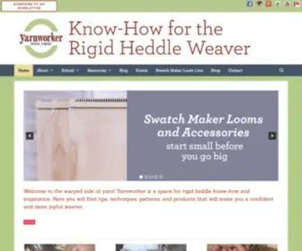 Yarnworker.com(Know-how for the rigid heddle loom) Screenshot