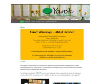 Yarok-Restaurant.de(Fine Syrian Food from Damascus) Screenshot