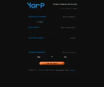 Yarp.com(Simple Invitations and Surveys) Screenshot