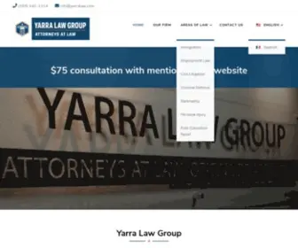 Yarralaw.com(YARRA LAW GROUP) Screenshot