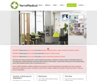 Yarramedical.com.au(Your local Richmond Doctor) Screenshot