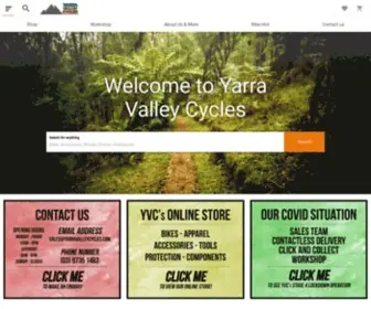 Yarravalleycycles.com(Yarra Valley Cycles) Screenshot