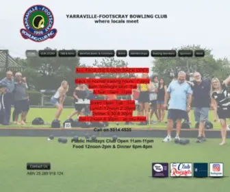 Yarravillefootscraybowlingclub.com.au(The Yarraville) Screenshot