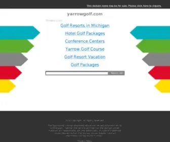 Yarrowgolf.com(Yarrow Golf and Conference Resort) Screenshot