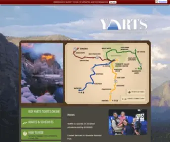 Yarts.com(Public Transit to Yosemite) Screenshot