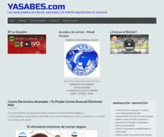 Yasabes.com(Las oportunidades de Internet) Screenshot
