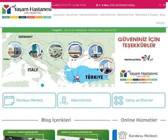 Yasamhastaneleri.com(Yaşam) Screenshot