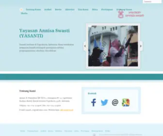 Yasanti.or.id(Yayasan Annisa Swasti (YASANTI)) Screenshot