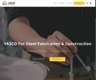 Yasco.com.sa(For steel fabrication & Construction) Screenshot