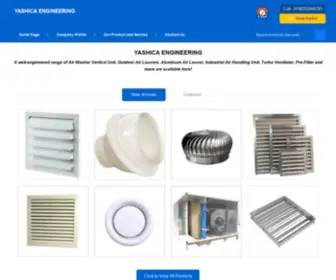 Yashicaengineering.com(Outdoor Air Louvers Manufacturer) Screenshot