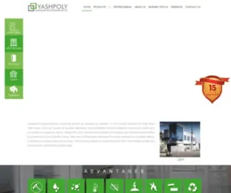 Yashpolyprofiles.com(UPVC Profiles) Screenshot