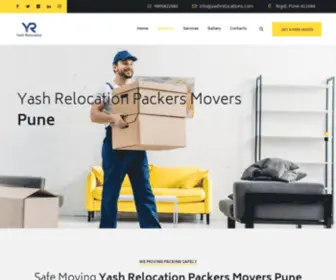 Yashrelocations.com(Yash Relocation Packers Movers) Screenshot