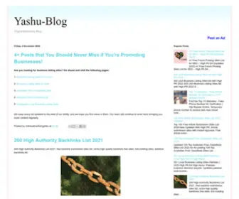 Yashublog.com(Digital marketing blog) Screenshot