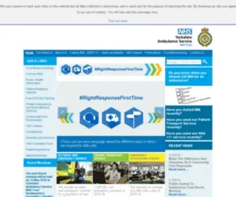 Yas.nhs.uk(Yorkshire Ambulance Service) Screenshot