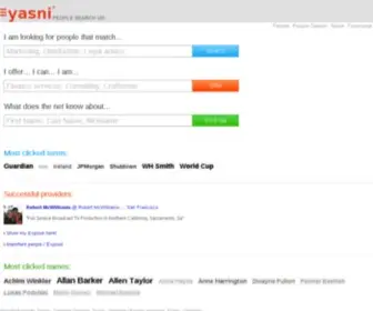 Yasni.co.uk(No.1 Free People Search) Screenshot