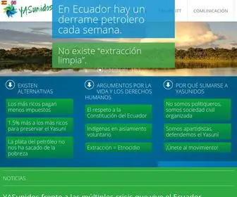 Yasunidos.org(Inicio) Screenshot