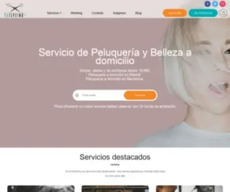 Yatepeino.com(Peluqueria a domicilio) Screenshot