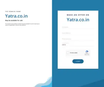 Yatra.co.in(See related links to what you are looking for) Screenshot