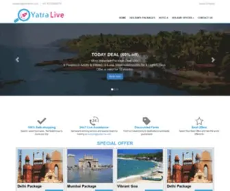 Yatralive.com(See related links to what you are looking for) Screenshot