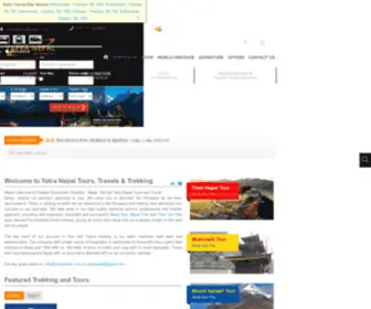 Yatranepal.com(YATRA NEPAL TOUR) Screenshot