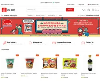 Yaubros.co.uk(Quality Asian Food Products Yaubros) Screenshot