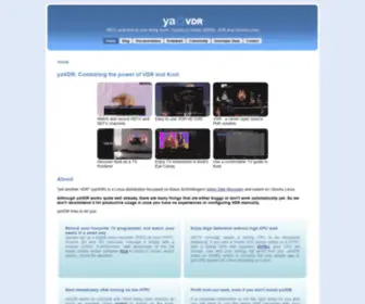 Yavdr.com(The free PVR and media center solution for your HTPC) Screenshot