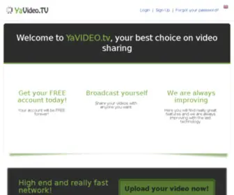 Yavideo.tv(Fast, Secure video hosting) Screenshot