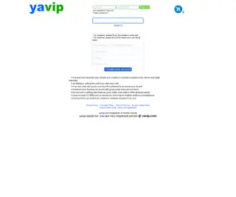 Yavip.com(Everyone could open Online Store for FREE) Screenshot