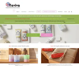 Yaviva.nl(Groothandel natuurlijke cosmetica) Screenshot