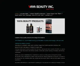 Yayabeauty.com(YAYA Beauty Inc) Screenshot