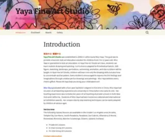 Yayafineart.org(Yaya Fine Art Studio) Screenshot