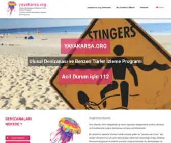 Yayakarsa.org(Ulusal Denizanası ve Benzeri Türler İzleme Programı) Screenshot
