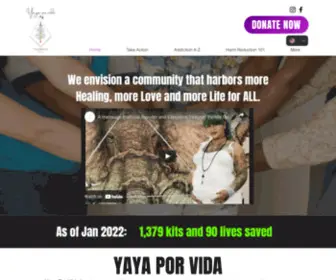 Yayaporvida.org(Recovery Through Art) Screenshot