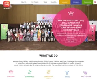 Yayasansimedarby.com(Yayasan sime darby) Screenshot