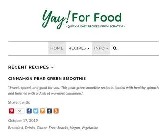 Yayforfood.com(For Food) Screenshot