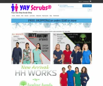 Yayscrubs.com(Yay Scrubs) Screenshot