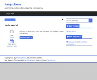 Yazgacnews.com(An original) Screenshot