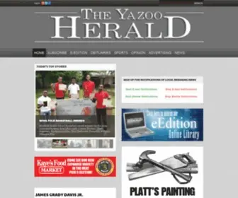 Yazooherald.net(News) Screenshot