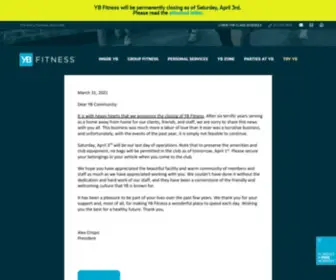 Ybfitness.com(Ybfitness) Screenshot