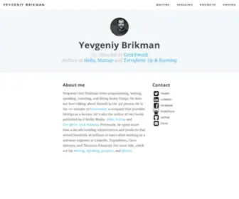 Ybrikman.com(Yevgeniy Brikman) Screenshot