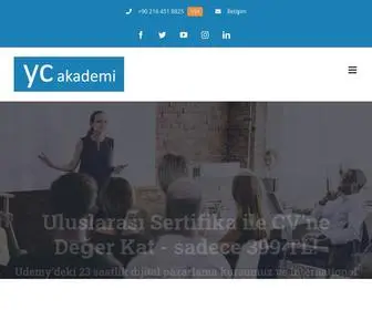 Ycakademi.com(YC Dijital Pazarlama Akademisi) Screenshot