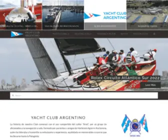 Yca.org.ar(Yacht Club Argentino) Screenshot