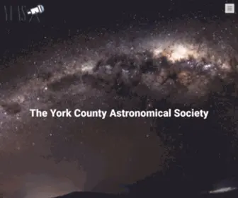 Ycas.org(Explore the Space with the York County Astronomical Society Club) Screenshot